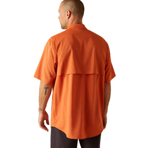 Men’s Ariat Rebar Orange Rust SS Work Shirt