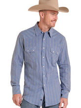 Load image into Gallery viewer, Rock And Roll Men’s Dobby Yarn Dye Button Up