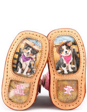Load image into Gallery viewer, Infants Tin Haul Pink Lil’ Squares Best Friend Sole