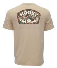 Load image into Gallery viewer, Hooey Outfitters Boys Tan SS T-shirt With Camo Antler Logo