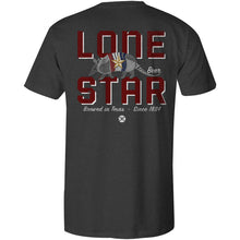Load image into Gallery viewer, Mens Hooey Steel Grey T-Shirt With Lone Star Armadillo Logo On Back