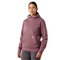Load image into Gallery viewer, Ariat Women’s Lightweight Logo 1/2 Zip Flint Hoodie