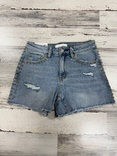 Load image into Gallery viewer, Vervet High Rise Studded Jean Shorts