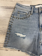 Load image into Gallery viewer, Vervet High Rise Studded Jean Shorts