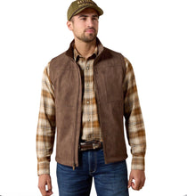 Load image into Gallery viewer, Men’s Ariat Wren Faux Leather Vernon Softshell Vest