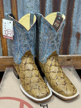 Load image into Gallery viewer, Men’s Roper Faux Exotic Leather Sq Toe Boot