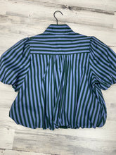 Load image into Gallery viewer, Women’s Stripped Button Down Bubble Top