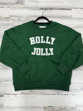 Load image into Gallery viewer, Women’s Green Holy Jolly Sweatshirt
