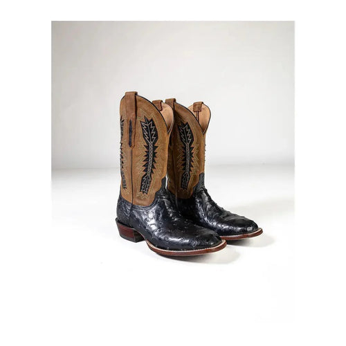 Men’s Lucchese Quill Ostrich Square Toe Boot