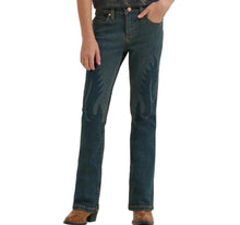 Load image into Gallery viewer, Girls Wrangler X Lainey Wilson Flame Hugger Bootcut Jean