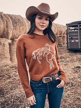 Load image into Gallery viewer, Wrangler Rust Western Rider Sweater