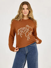 Load image into Gallery viewer, Wrangler Rust Western Rider Sweater