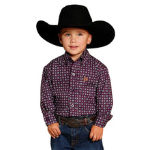 Load image into Gallery viewer, Cinch Boy’s Purple Print Shirt