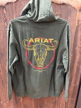 Load image into Gallery viewer, Men’s Ariat Barbwire Skull Hoodie
