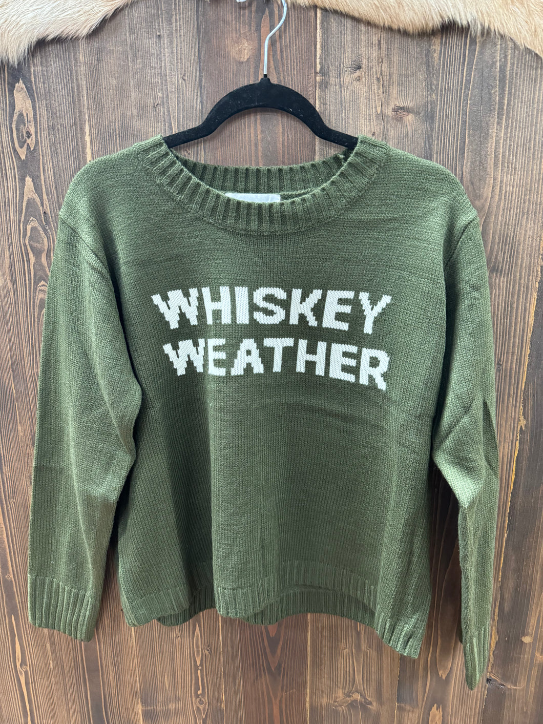 Women’s Whiskey Weather Olive Sweater