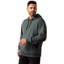 Load image into Gallery viewer, Ariat Men’s Steel Green Rebar Workman Graphic Hoodie