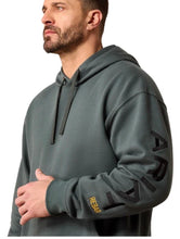 Load image into Gallery viewer, Ariat Men’s Steel Green Rebar Workman Graphic Hoodie