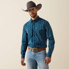 Load image into Gallery viewer, Men’s Ariat Pro Sailor Blue Striped PS Shirt
