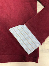Load image into Gallery viewer, Women’s Wine Stripped Layered Cardigan