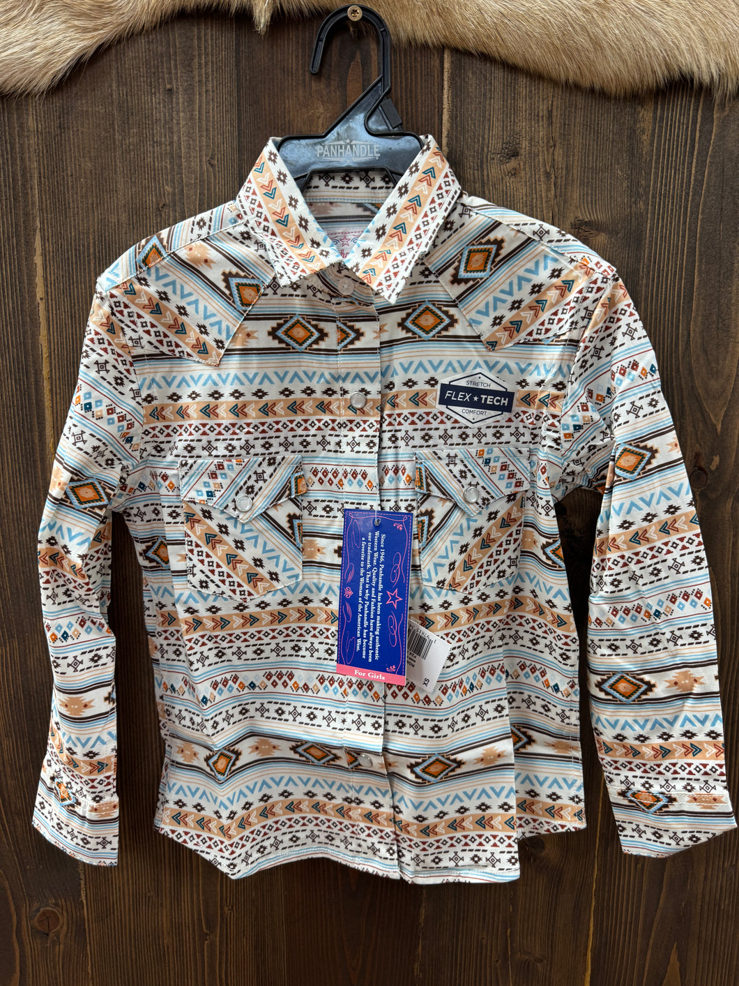 Girls Panhandle Long Sleeve Snap Shirt