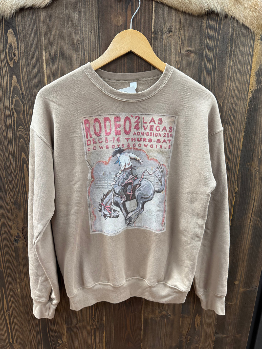 Women’s Rodeo Poster Las Vegas Sweatshirt