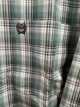 Load image into Gallery viewer, Men’s Cinch Long Sleeve Green Plaid Button Up