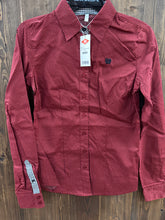 Load image into Gallery viewer, Women’s Cinch Red Long Sleeve Button Up