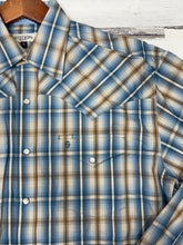 Load image into Gallery viewer, Men’s Stetson Shadow Dobby Plaid LS Snap