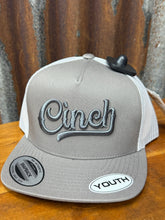 Load image into Gallery viewer, Boys Gray Cinch Trucker Cap