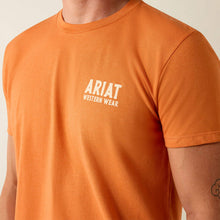 Load image into Gallery viewer, Men’s Ariat Outline Shop Papaya T Shirt