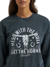 Load image into Gallery viewer, Woman’s Wrangler Ls MessBull Cropped Crewneck