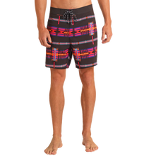 Load image into Gallery viewer, Men’s Aztec Print Swim Board Shorts