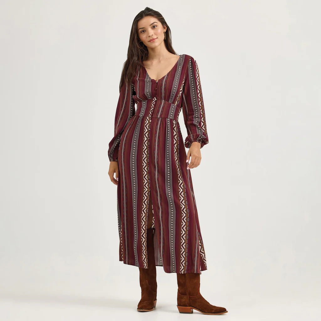 Wrangler LS Aztec Maxi Dress – Rustic Soul