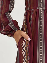 Load image into Gallery viewer, Wrangler LS Aztec Maxi Dress