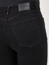 Load image into Gallery viewer, Woman’s Wrangler Black Bespoke High Rise Bootcut Jean