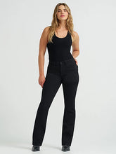 Load image into Gallery viewer, Woman’s Wrangler Black Bespoke High Rise Bootcut Jean
