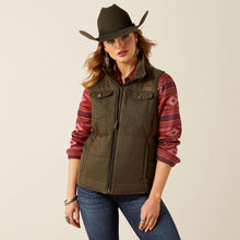 Load image into Gallery viewer, Woman’s Ariat Grizzly Green Quilted Vest