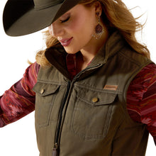 Load image into Gallery viewer, Woman’s Ariat Grizzly Green Quilted Vest
