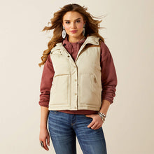 Load image into Gallery viewer, Woman’s Ariat Tan/Brown Frontier Puffer Vest