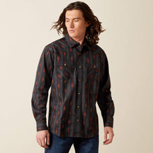 Load image into Gallery viewer, Men’s Ariat Black/Red Harrel Retro LS Snap Shirt