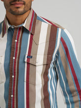 Load image into Gallery viewer, Men’s Wrangler Vintage Stripe LS Snap