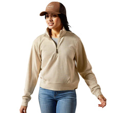 Load image into Gallery viewer, Woman’s Ariat Oatmeal Heather High Noon 1/2 Zip