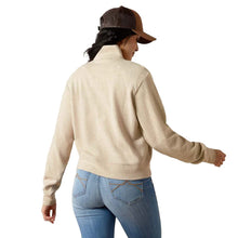 Load image into Gallery viewer, Woman’s Ariat Oatmeal Heather High Noon 1/2 Zip