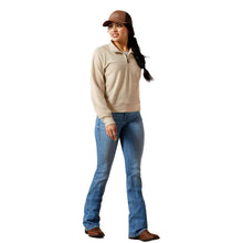 Load image into Gallery viewer, Woman’s Ariat Oatmeal Heather High Noon 1/2 Zip