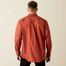 Load image into Gallery viewer, Men’s Ariat Brick Red/Beige Team Porter LS Button Up