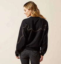 Load image into Gallery viewer, Woman’s Ariat Black Hickory Sweatshirt