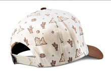 Load image into Gallery viewer, Ladies Ariat Tan Cactus Print Rope Snap Back Cap