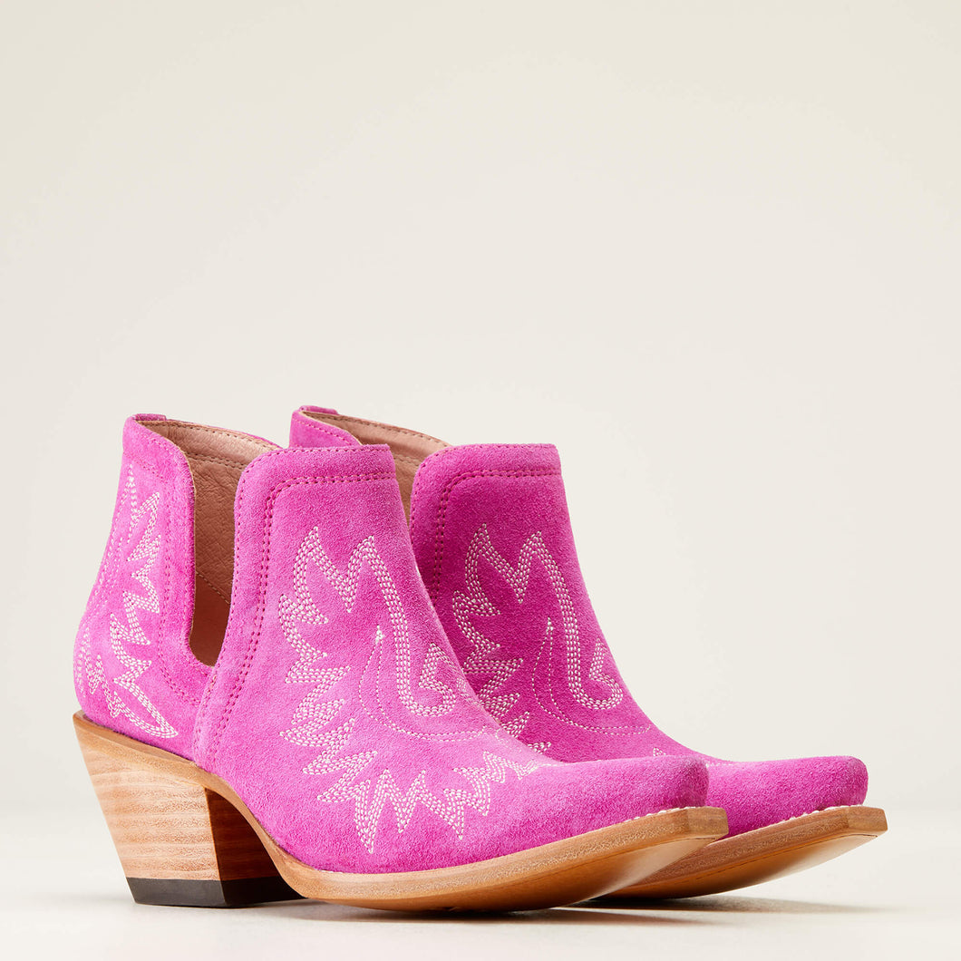 Ariat Dixon Haute Pink Suede Western Boot.