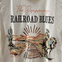 Load image into Gallery viewer, The Disappearing Railroad Blues T-Shirt.