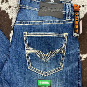 Men’s Medium Wash Pistol Straight Jean